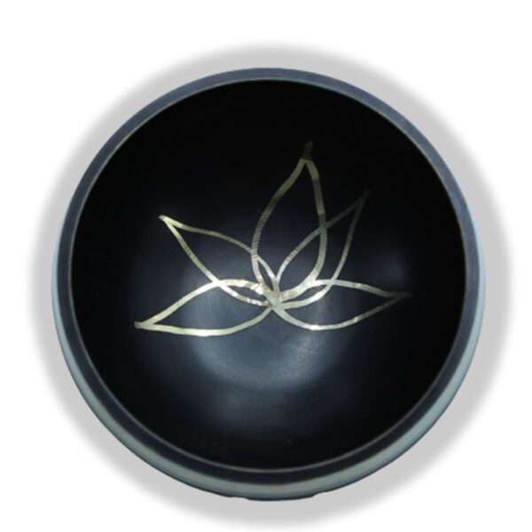 Juego de cuenco tibetano de flor de loto - Imagen 2