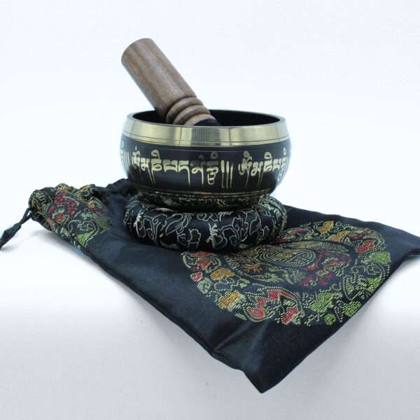 Juego de cuenco tibetano de flor de loto - Imagen 3